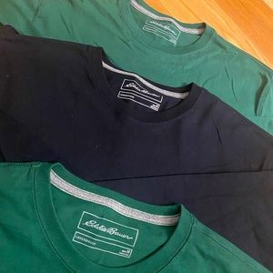 *BUNDLE DEAL* 3 Eddie Bauer Legendwash Pro Classic Long Sleeve Tee Shirts